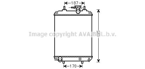 AVA QUALITY COOLING Radiaator,mootorijahutus DU2066